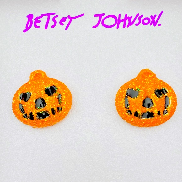 Betsey Johnson Jewelry - New Betsey Johnson Pumpkin Stud Earrings 🎃